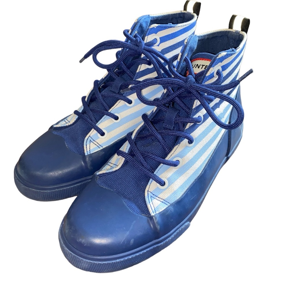 Hunter for Target Kids' Striped Dipped Canvas High Top Sneakers